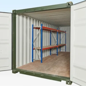 CONTAINER RACKING – ADJUSTABLE, HEAVY DUTY TWO TIER (2 BAYS)
