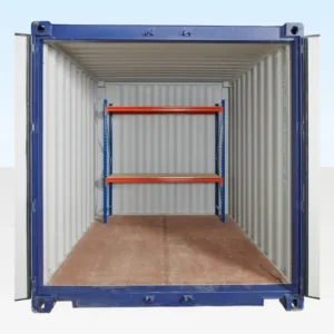 ADJUSTABLE HEAVY DUTY TWO TIER RACKING FOR REAR OF CONTAINER