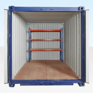ADJUSTABLE HEAVY DUTY THREE TIER RACKING FOR REAR OF CONTAINER